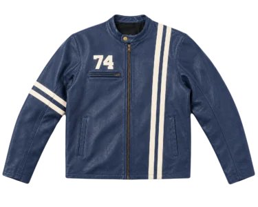 74IsWar Navy Moto-Bike Jacket