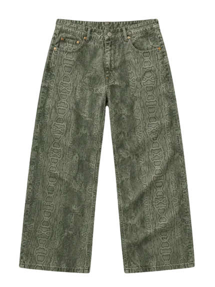 74IsWar Snakeskin Denim
