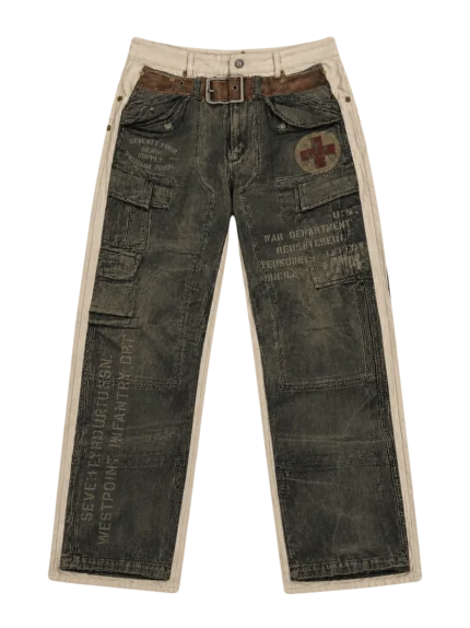 74IsWar Military Denim Pants