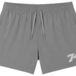 74IsWar Gray Collegiate Running Shorts
