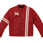 74IsWar Red Moto-Bike Jacket