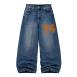 74IsWar Collegiate Baggy Denim