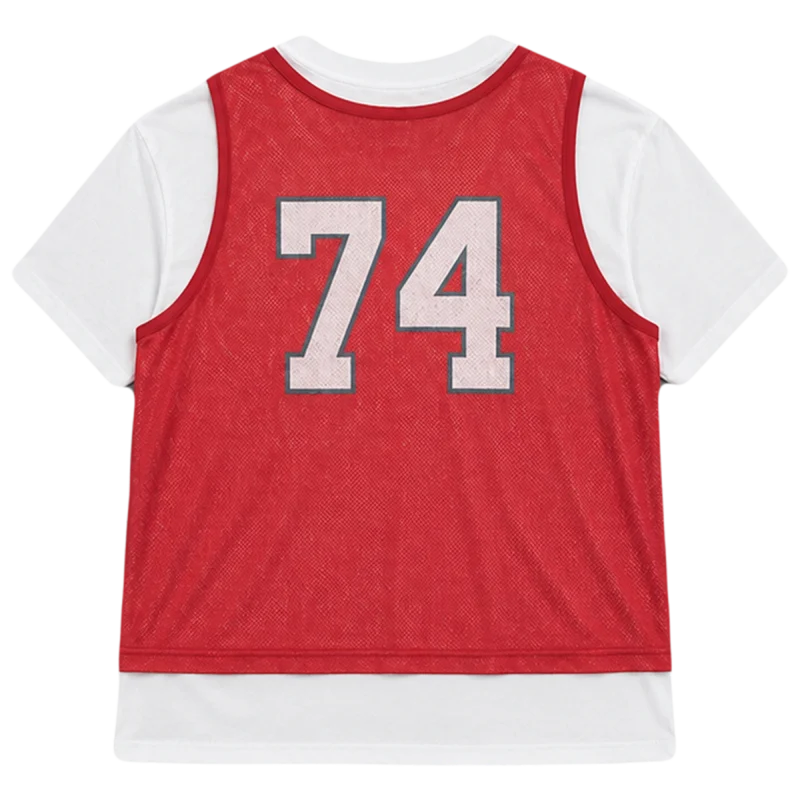 74IsWar Red Jersey Double Tee