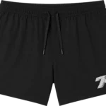 74IsWar Black Collegiate Running Shorts