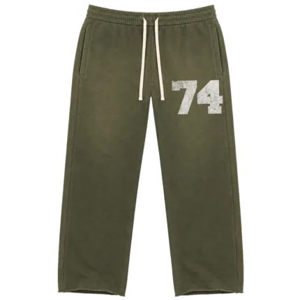 74IsWar Green Collegiate Sweatpants