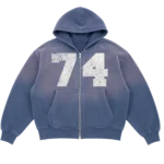 74IsWar Blue Collegiate Zip-Up