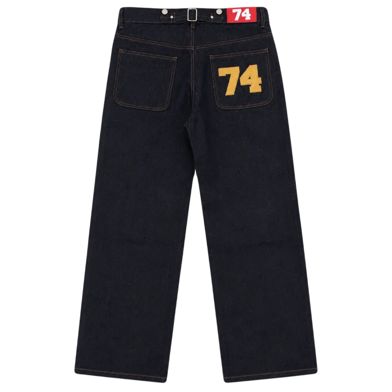 74IsWar Side Zip Raw Denim