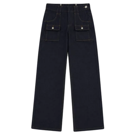 74IsWar Side Zip Raw Denim