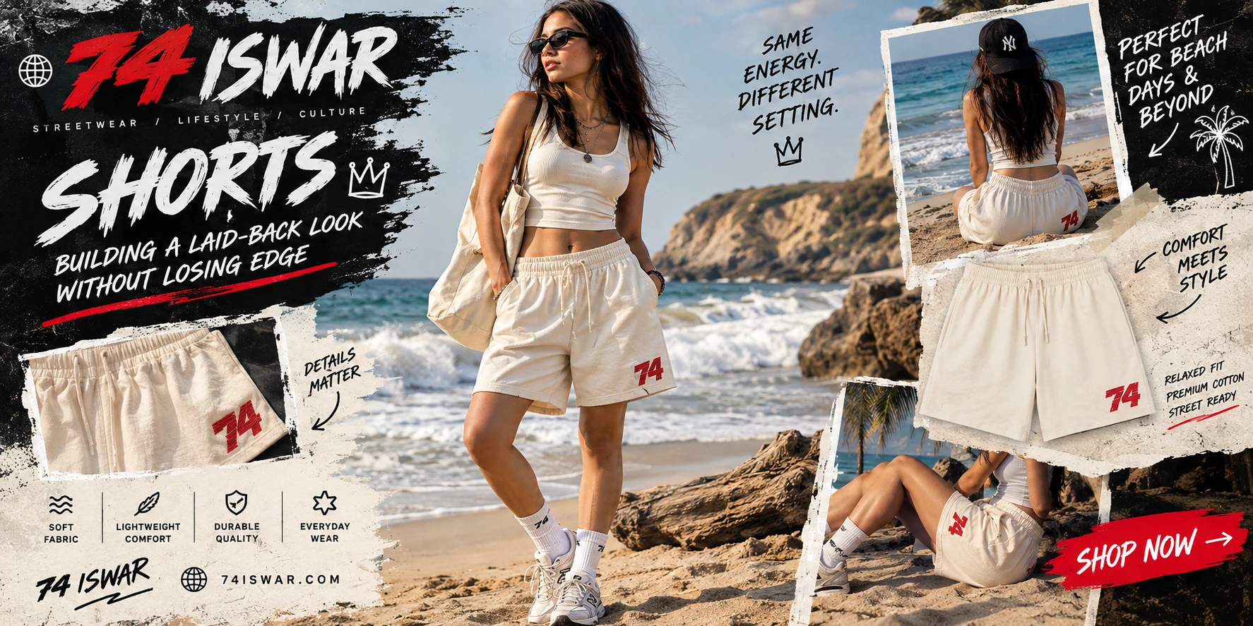 74iswar Shorts Building a Laid-Back Look Without Losing Edge