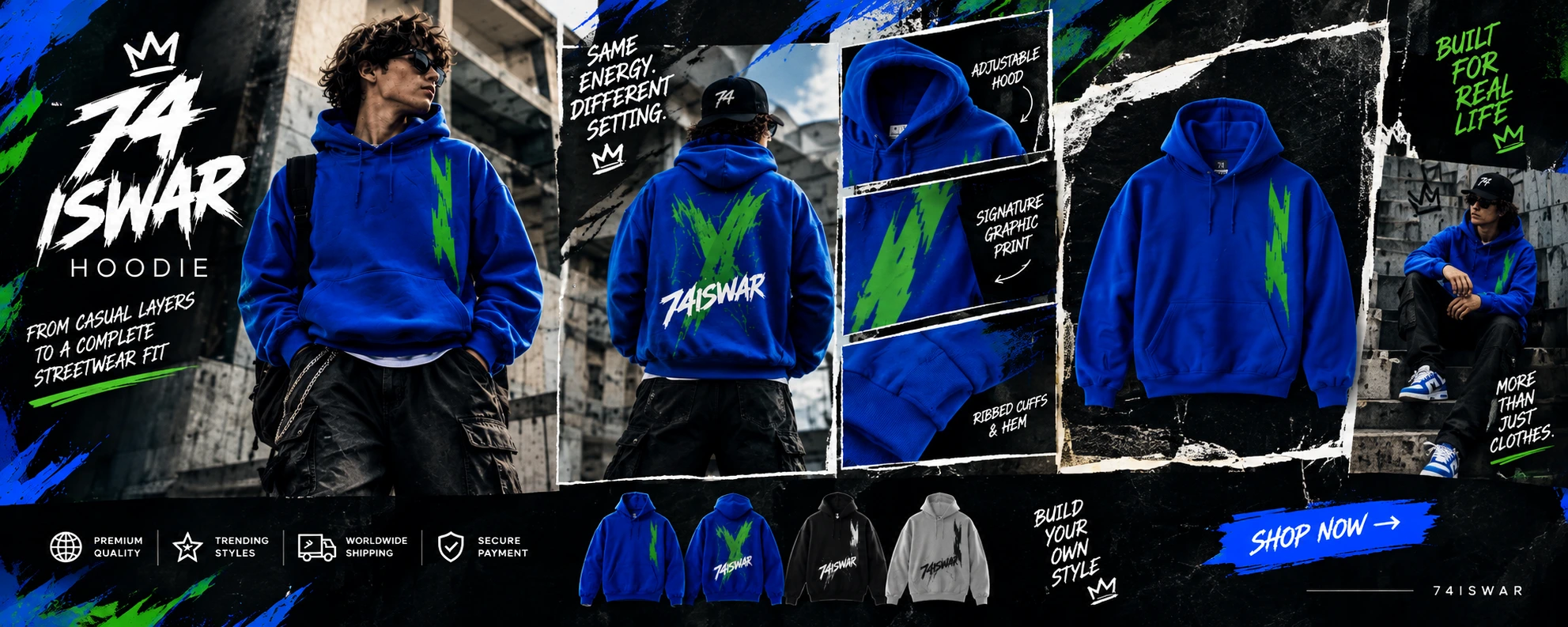 74iswar Hoodie From Casual Layers to a Complete Streetwear Fit