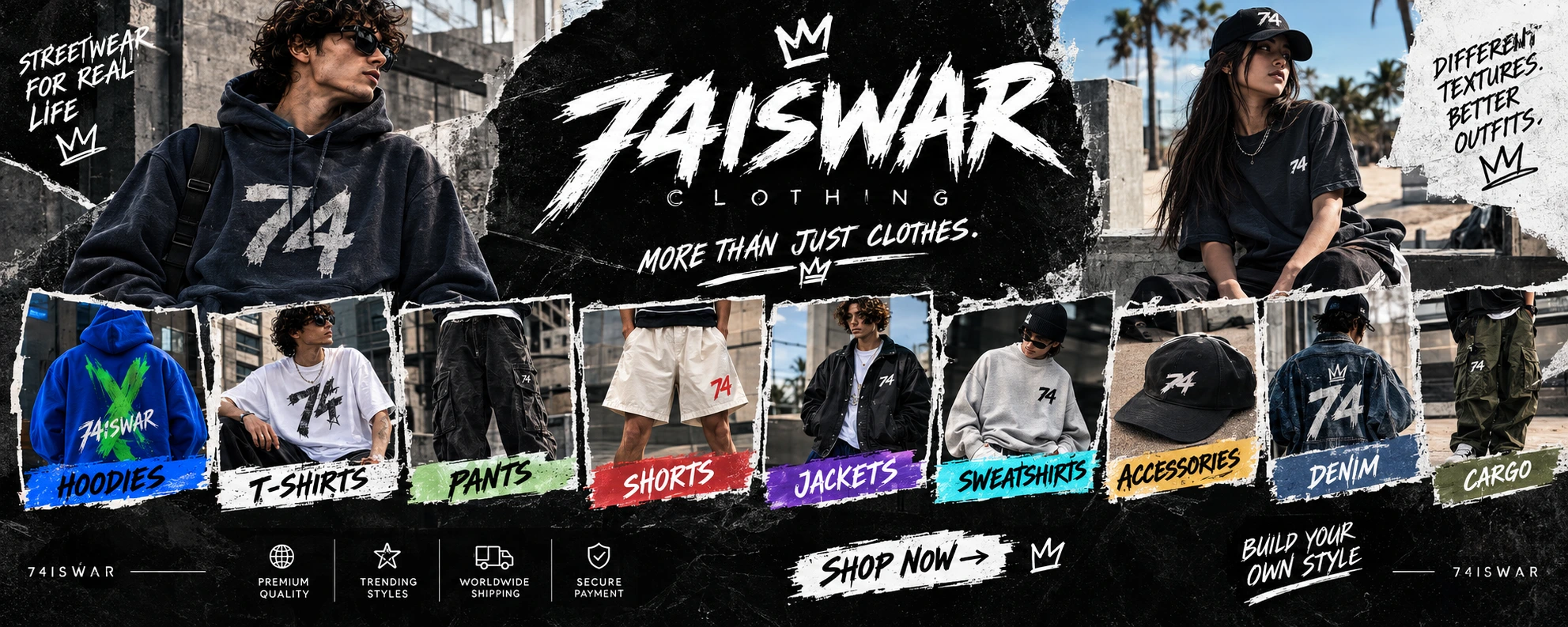 74iswar Clothing A Guide to Mixing Texture, Shape and Street Style