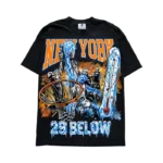 74iswar 29 Below T-Shirt – Black