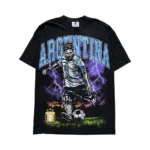 74iswar Argentina World Cup T-Shirt – Black