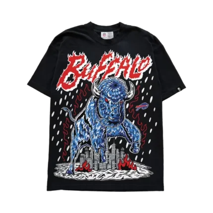 74iswar Buffalo Charge T-Shirt