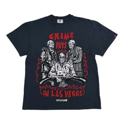 74iswar Crime Pays In Las Vegas – Shirt Black